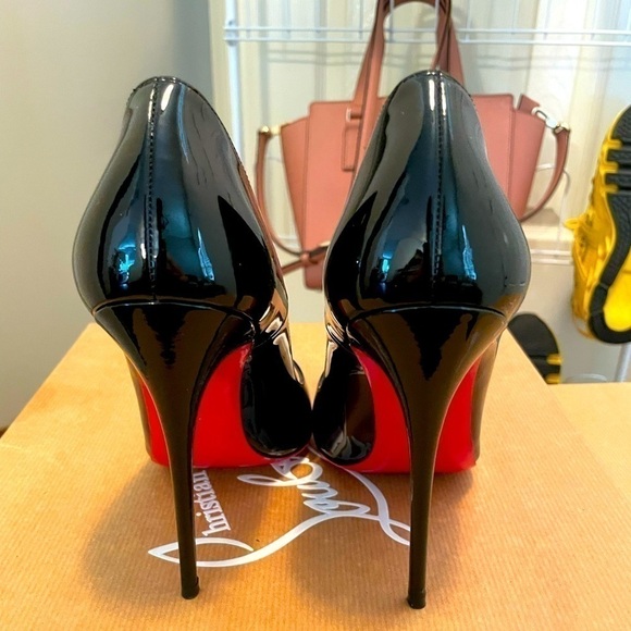 CHRISTIAN Louboutin Pigalle Follies in 85mm. Black patent. EU36.5 100% authentic - Picture 6 of 11